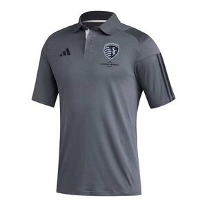 Adidas Sporting Kansas City FC MLS Gray Polo Soccer Jersey Mens Size 3XL